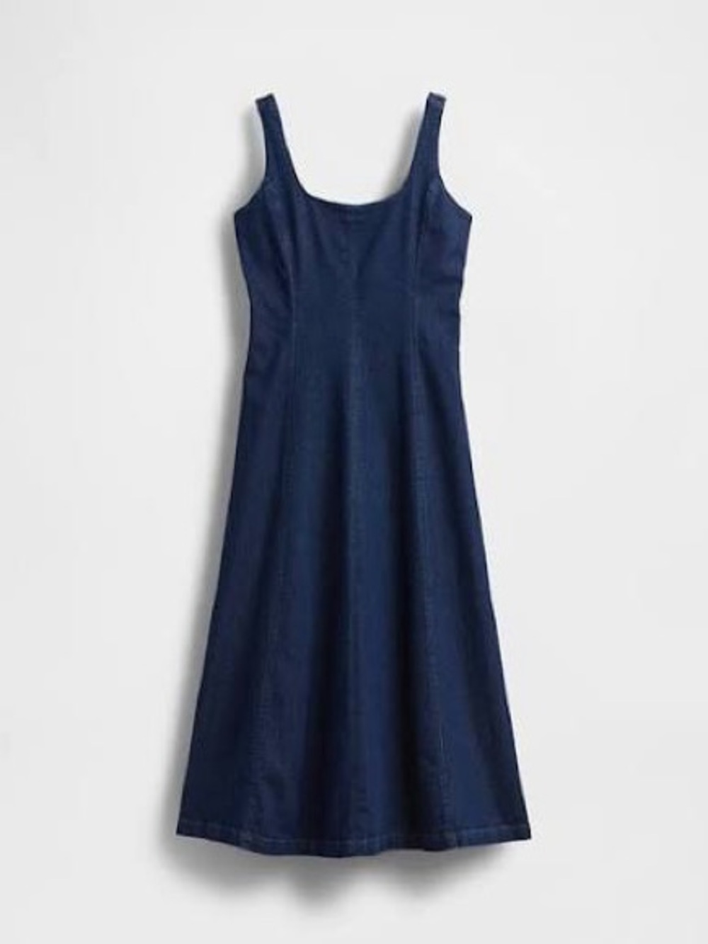 Gap Denim Square neck maxi dress M